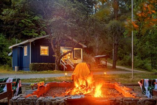Whittier House | Cozy Smoky Mtn Cabin Near Bryson City Fire Pit