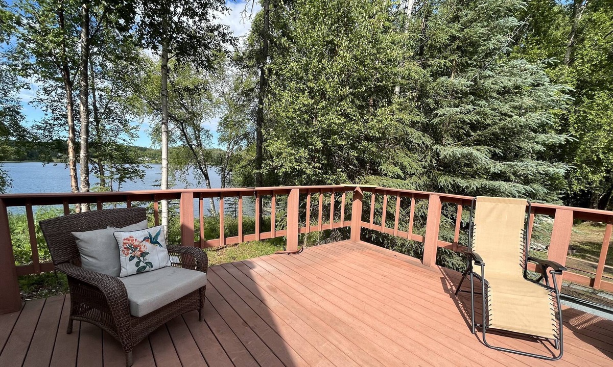Nikiski House | Kenai Peninsula Lakeside Rental- Daniel’s Lake. 2 Bedrooms, 1 bathroom, 8 acres