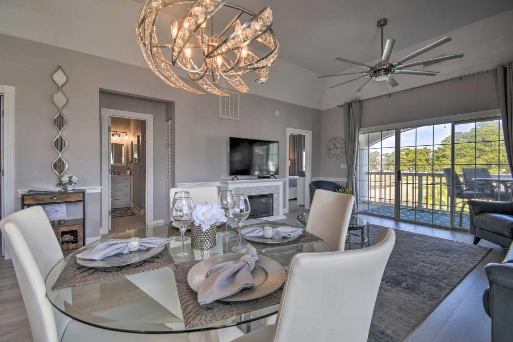 Central Myrtle Beach House | Myrtle Beach Condo: Golf Course + Pool View!