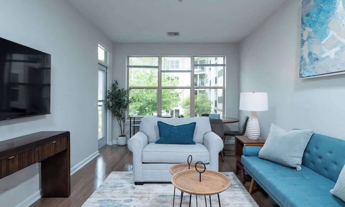 Assembly Square Apartment | Pool View Central Condo Assembly Row W/D Gym & Pool Sleep 5