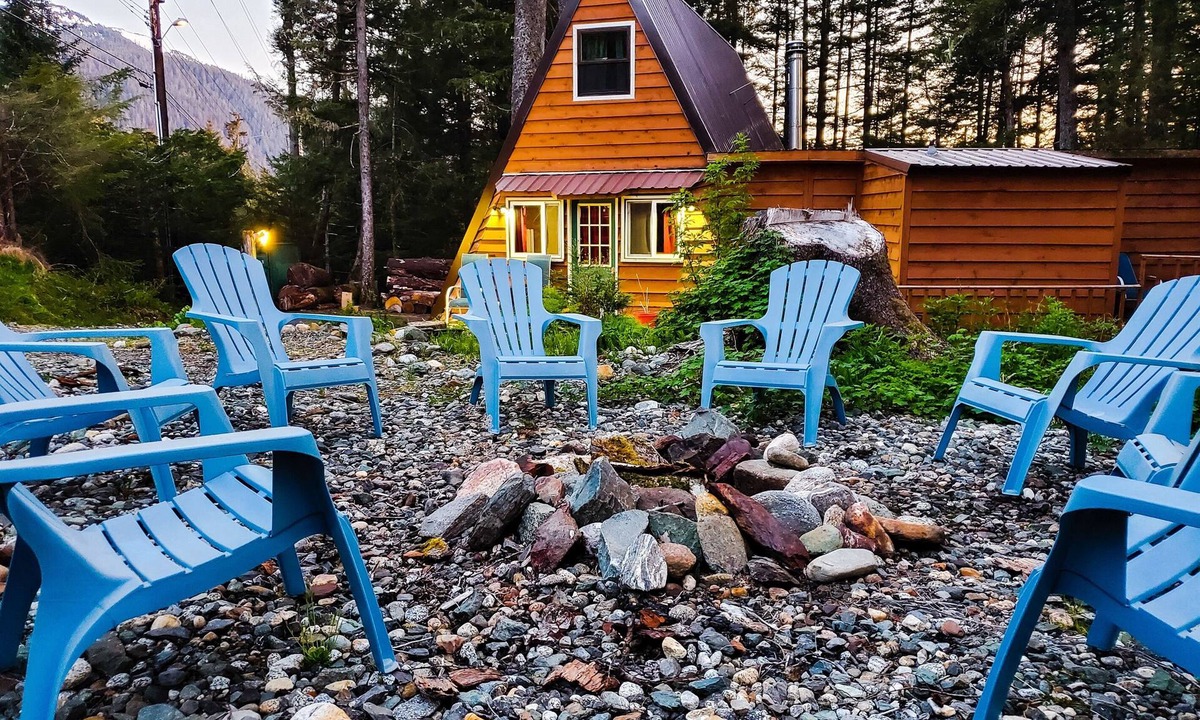 North Douglas Cabin | Rustic Douglas Island A-frame Cabin in the woods