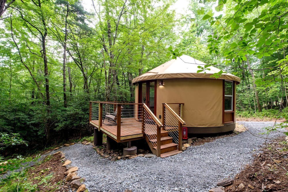 Balsam Grove RV Rental | Serene Yurt Retreat near Pisgah National Forest in North Carolina