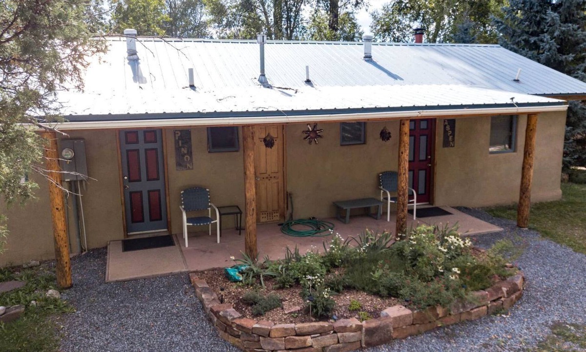 Pecos House | Serenity by the River: Romantic Cabin with Fireplace in San Miguel County, New Mexico