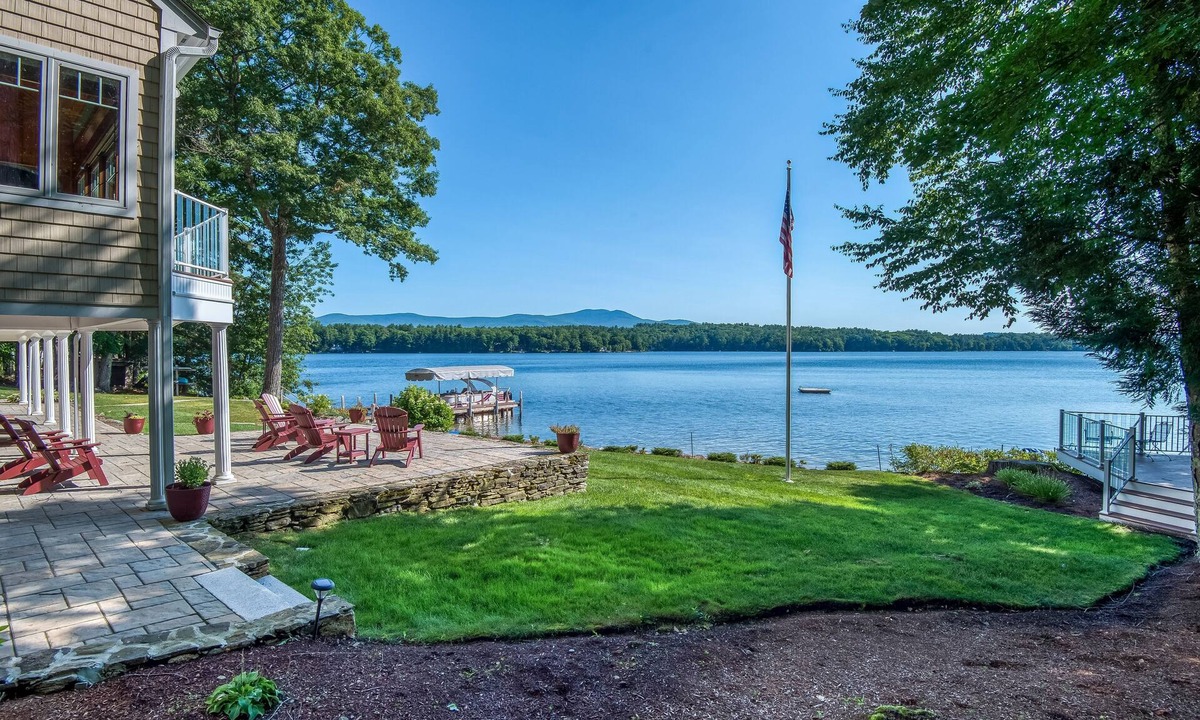 Moultonborough House | Stunning lakefront hideaway with water view, beach access & dock