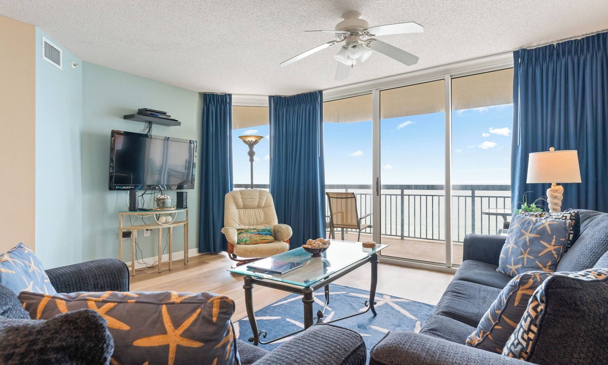Ocean Drive Condo | Stunning Oceanfront Views! Pools✦Lazy River✦Gym✦North Shore Villas✦10th Floor!