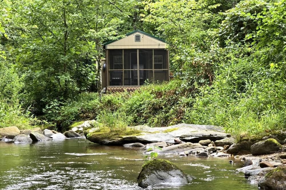 Purlear Cabin | Tranquil Creekside Tiny House in the Appalachian Mountains, Perfect for a Weekend to Disconnect