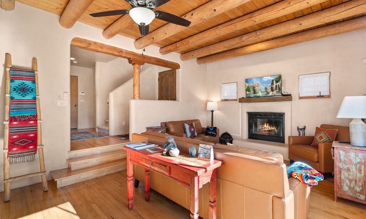 Northeast Santa Fe House | Walk to Plaza | Private Master Suite & Deck | 3 Levels with Room for Everyone