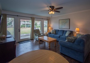 Two-Story Condo with Private Deck, WiFi, & Courtyard Pool Access