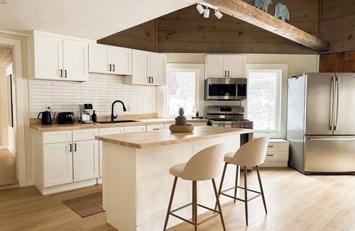 Goshen Cabin | 27 Acre Scandinavian-Inspired Hideaway Near Lake Sunapee