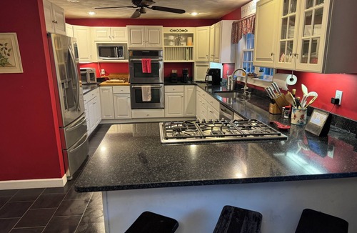 Mansfield Depot House | 3 Acre River Retreat Colonial Home with Entertainment Barn - 5 Minutes to UConn