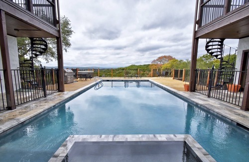 Wimberley House | 8 BR Private Ranch w/views, river access, pool, hot tub, pickle ball and more!