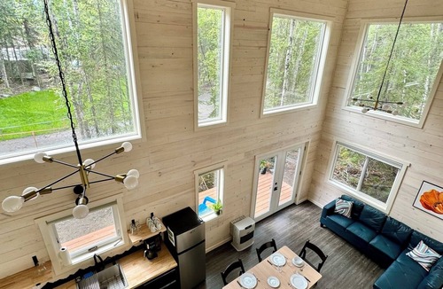 Chugiak Ski Chalet | Accessible deluxe chalet retreat for six in the serene Eklutna Valley.