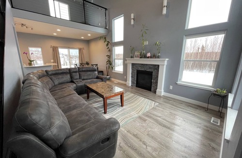 Knik-Fairview House | Alaskan home with views of Denali.