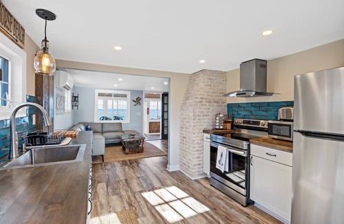 Plymouth House | Beachfront Bliss: Modern Plymouth Home w/Direct Beach Access and deck in front of ocean!