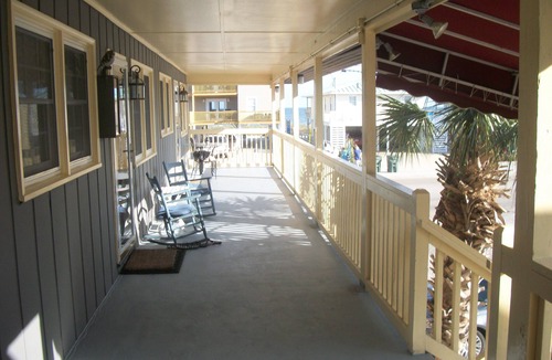 Cherry Grove Beach Condo | Beautiful Efficiency Condo Across The Street from Beach. Great Pool & Deck Area.