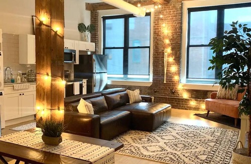 River Market Apartment | Brick Loft Centrally Located