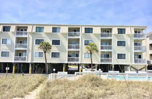North Myrtle Beach Condo | Budget friendly and pet friendly unit with an outdoor swimming pool!