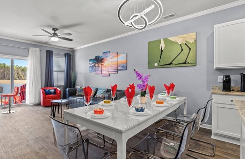 Carolina Forest House | Central location Modern Lakefront 2 king-Suite 3 Bedroom 3 Full Bathroom