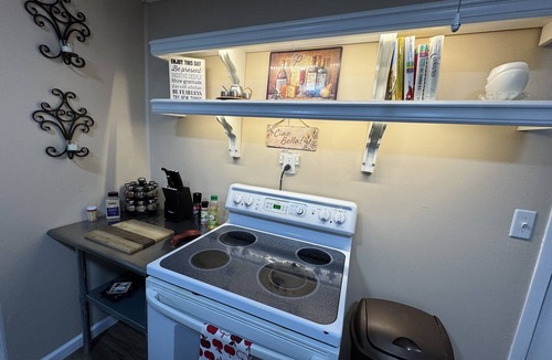 Flowery Branch Apartment | Cozy 1-bedroom apartment in charming Flowery Branch with AC