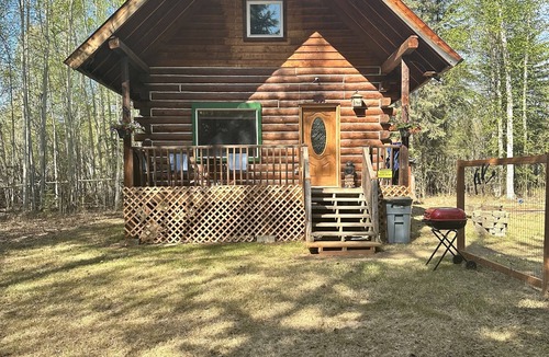 Fairbanks Cabin | Cozy Alaskan themed cabin suitable for families or couples! King size bed, w/d