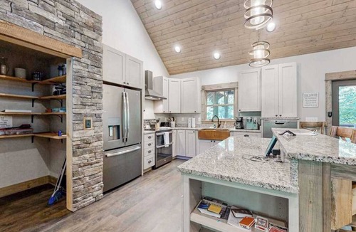 Pisgah Forest House | Custom Creekside Escape | Entertainers Deck & Wooded Views, Kids Play Zone