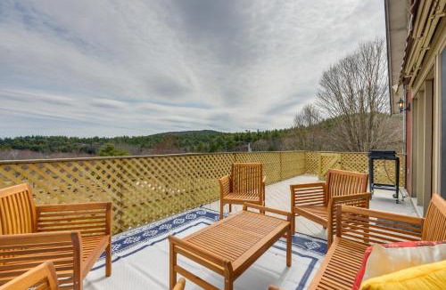 Vernon Apartment | Deck, Mountain Views: Colorful Retreat in Vernon!