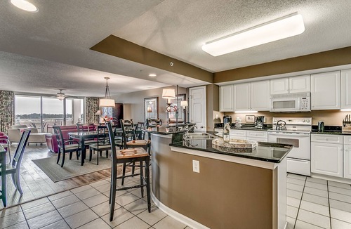 North Myrtle Beach Condo | Enjoy Tranquility at Barefoot Resort & Yacht Club 7th Floor Waterfront Unit