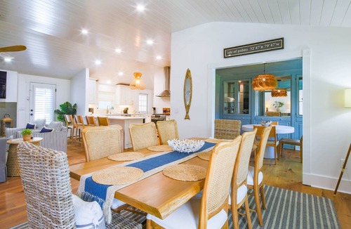 Isle of Palms House | Escape to this Seaside Retreat w/Private Pool, Sundeck, Tropical Landscaping & 21 Palm Trees