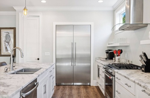 Folly Field House | Experience luxury at 5 Periwinkle Lane, with private pool and a 5-minute walk to the beach!