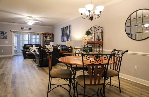 Central Myrtle Beach Apartment | First Floor Condo With Lake View