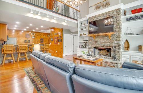 East Ellijay House | Game Room & Fire Pit: Riverfront Home in Ellijay!