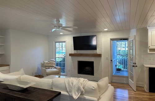 Raintree House | Golf course home in Raintree Country Club. Outdoor oasis with pool and hot tub.