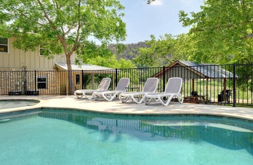 Wimberley House | Great Escape - Riverfront Wimberley Retreat with Pool, Hot Tub & Game Room