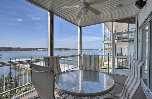 Lakeland Apartment | Lake-view Pool + Boat Slip! Ozarks Condo