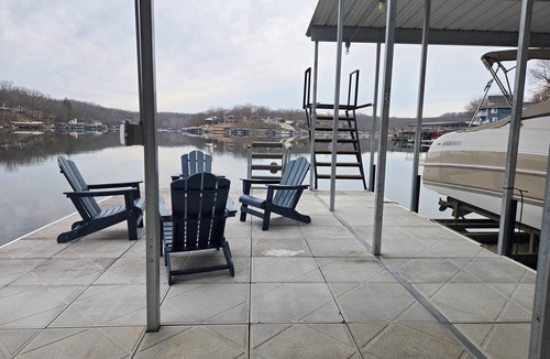 Lake of the Ozarks House | Lakefront Retreat w/Dock, Deck & Stunning Cove Views - 39MM