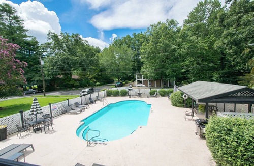 Flat Rock Condo | Lakeview 1BR Condo w/Deck | Walk to Village | Free Tickets
