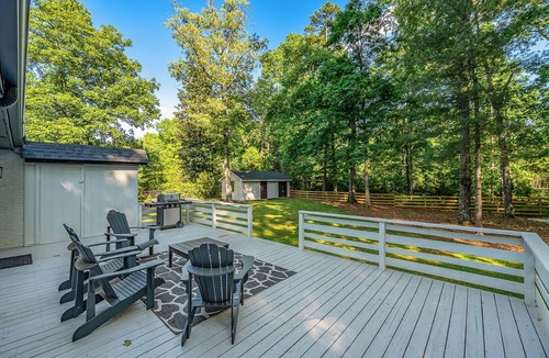 Simpsonville House | Lights, camera… vacation! Your blockbuster stay awaits in downtown Simpsonville.