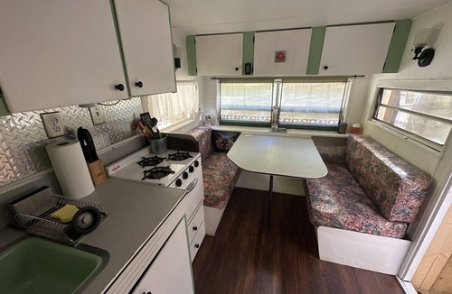 Barnardsville House | “Maybelline”, 1959 Vintage Camper by the Creek