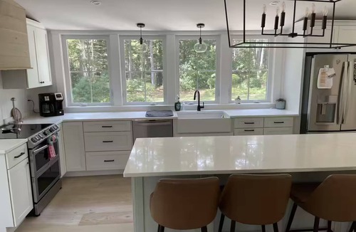 Foxboro House | Modern Farmhouse + Cozy Barn Retreat Near Stadium