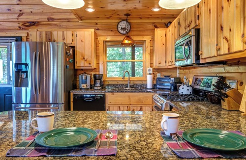 Murphy House | Mountain View Log Cabin w Theater & Game room