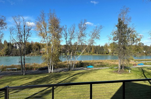 Funny River Apartment | New 4-bedroom 4 bathroom ground level apartment on the Kenai River