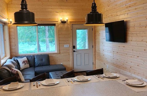 Funny River Cabin | New Cabin and 150' of Private Kenai Riverfront fishing.