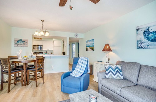 Oceanmarsh Subdivision Condo | New Screened Deck With Views To The Ocean