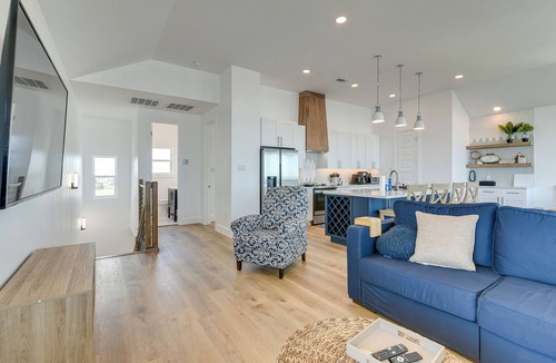 Terramar Beach Cottage | Ocean Views, Steps to Sand! Coastal Galveston Gem