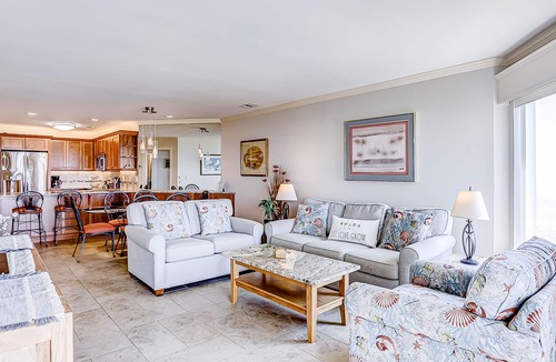 Folly Field Condo | Oceanfront condo w/free WiFi, balcony, shared pool & tennis court, & private W/D