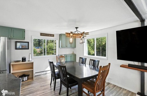 Mid-Hillside House | Once a 1950s Alaska Railroad Section House, this unique home blends modern comfort with vintage soul