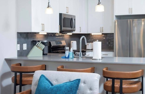 Assembly Square Apartment | Pool View Central Condo Assembly Row W/D Gym & Pool Sleep 5
