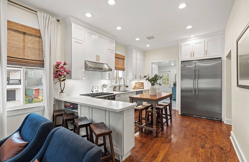 San Jacinto House | Private heated pool + outdoor oasis. 3 blocks to the beach!