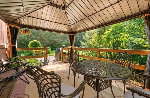 Sutton House | Riverfront Log Home - 28 Acres - Fire Pit