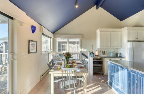 Tolovana Park House | Sea Cured | Beachside Retreat w/Hot Tub, Balcony Dining & Blue-Ceiling Charm